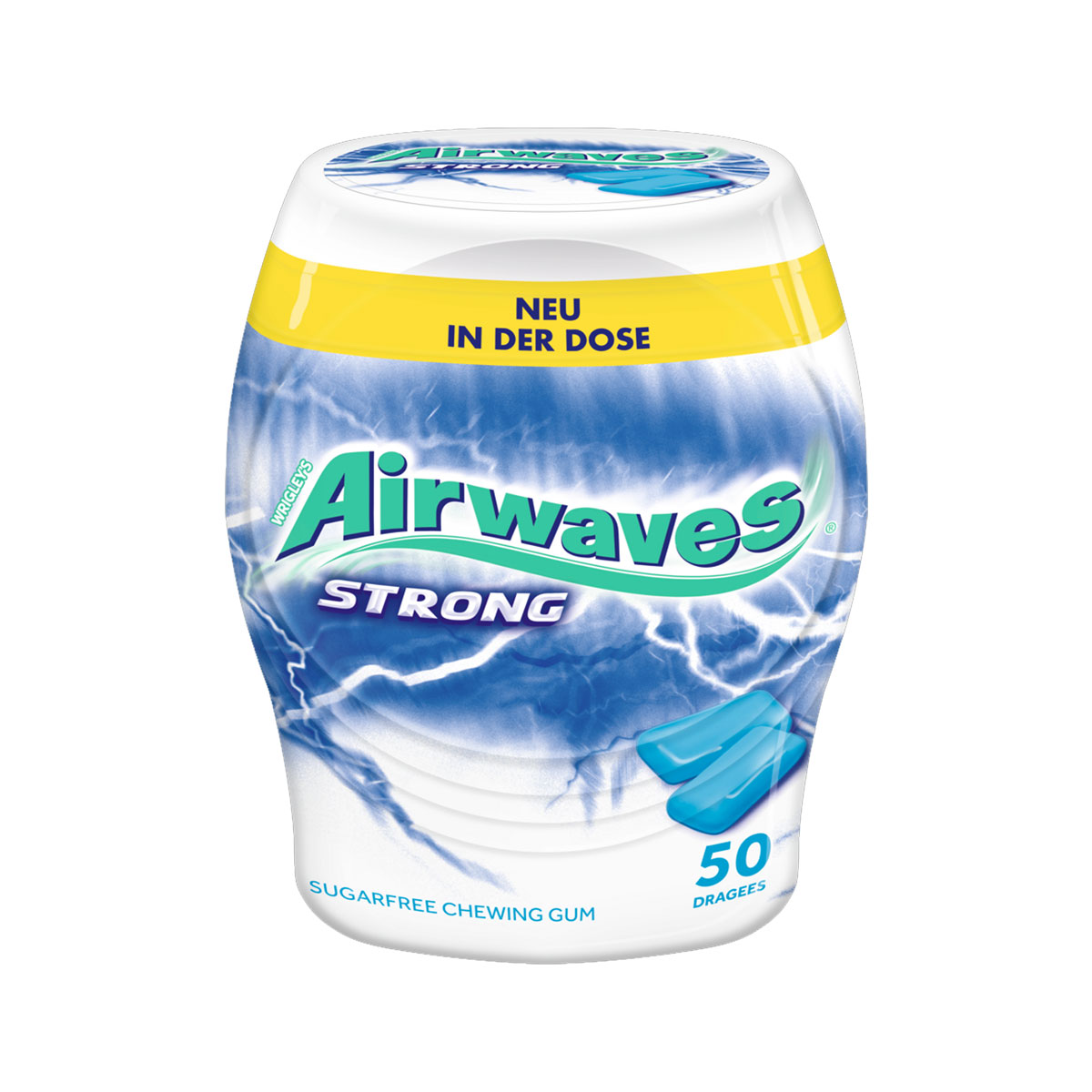 Airwaves Strong zuckerfreie knackige Kaugummis mit Minzgeschmack  