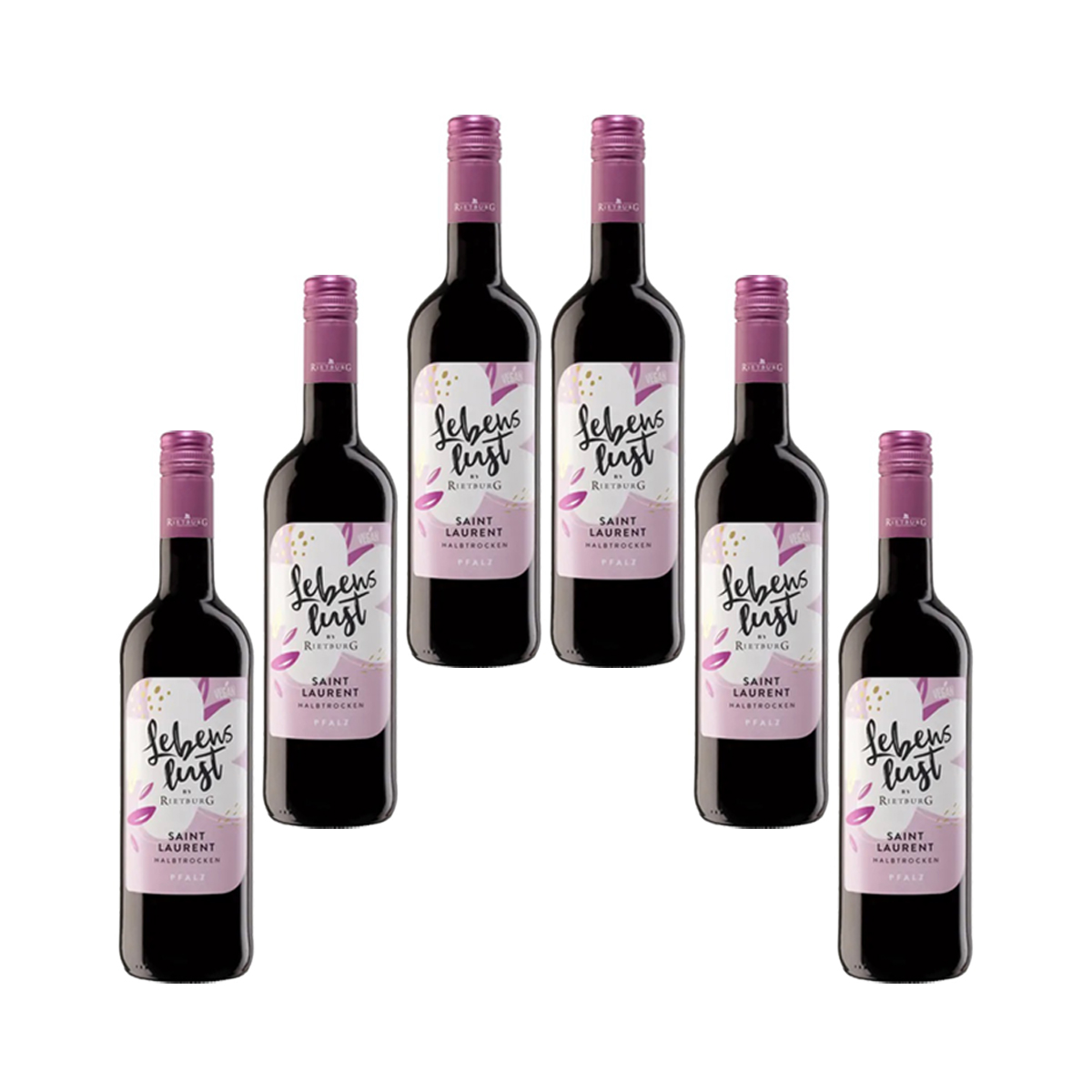 Rietburg Lebenslust Saint Laurent wrziger Rotwein 750ml 6er Pack |  Mega-Einkaufsparadies