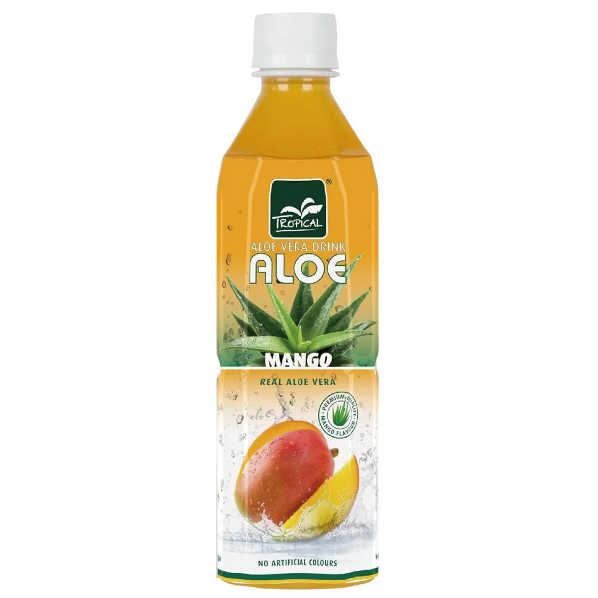 Tropical Aloe Vera Drink Mango mit fruchtigem Mangogeschmack 500ml |  Mega-Einkaufsparadies