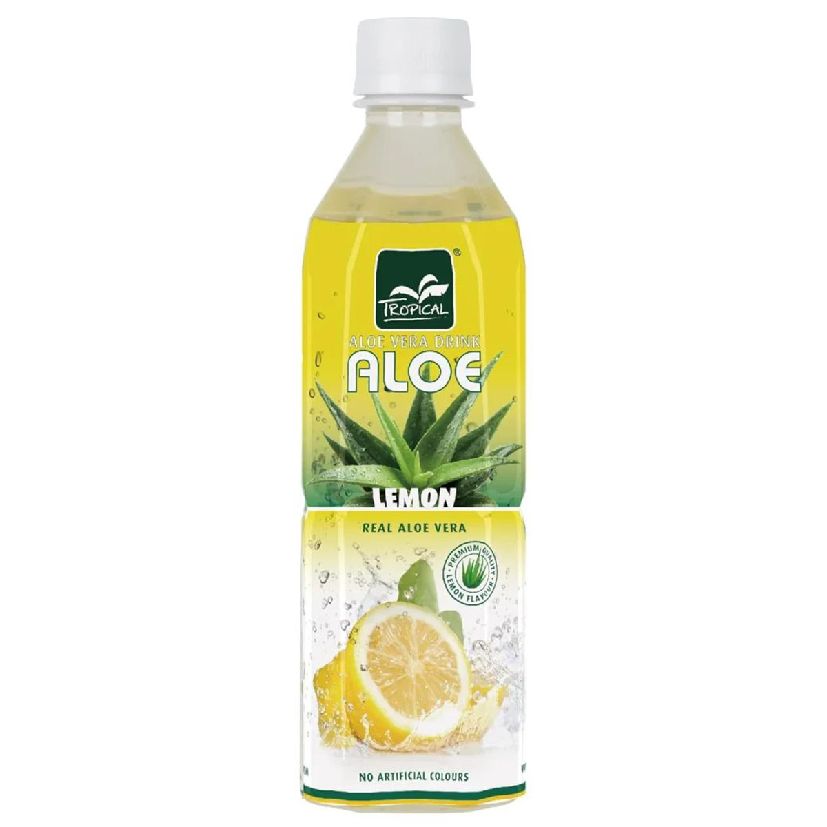 Tropical Aloe Vera Drink Lemon mit Zitronengeschmack 500ml 12er Pack |  Mega-Einkaufsparadies