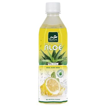 Tropical Aloe Vera Drink Lemon mit Zitronengeschmack 500ml 12er Pack |  Mega-Einkaufsparadies