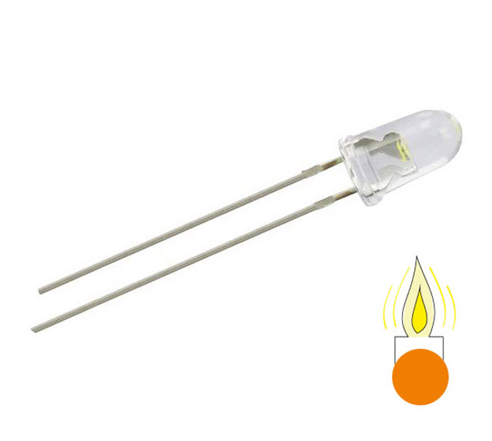 LED 5 mm, orange, Flacker-LED, 100er Set | Edunikum.de - forschen ...