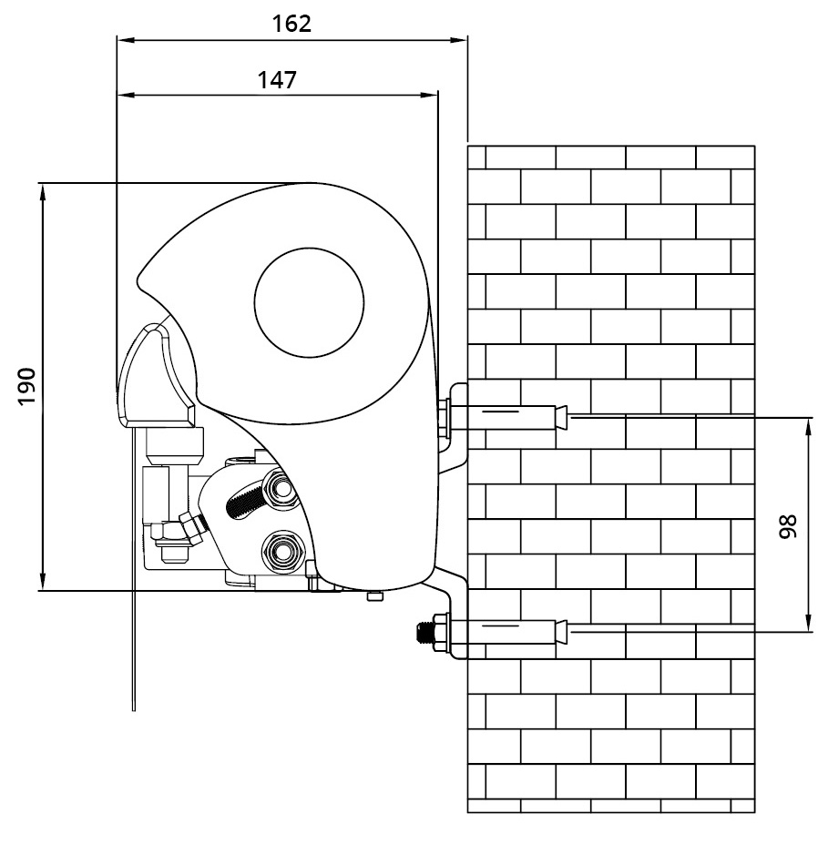 Halbkasettenmarkise Elektromarkise