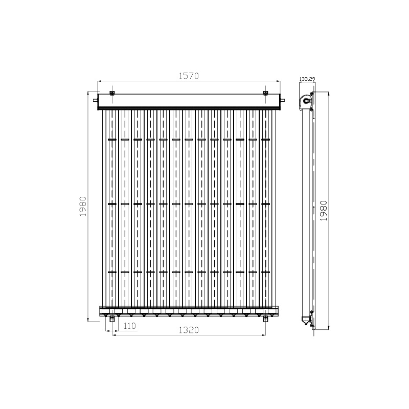 SHC Röhrenkollektor Solarthermie Solaranlage Solar