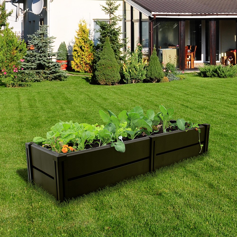     Hochbeet NYVIGreen - Gartenbeet aus wetterfestem & recyceltem Kunststoff - Pflanzenbeet