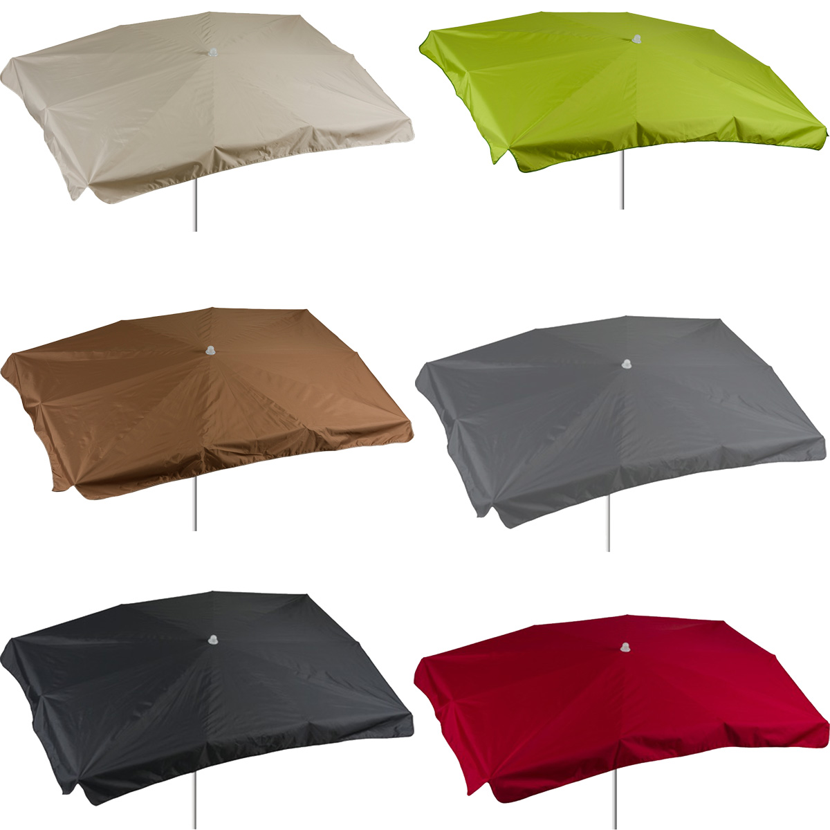 Sonnenschirm Miami Eckig Marktschirm Gartenschirm Strandschirm