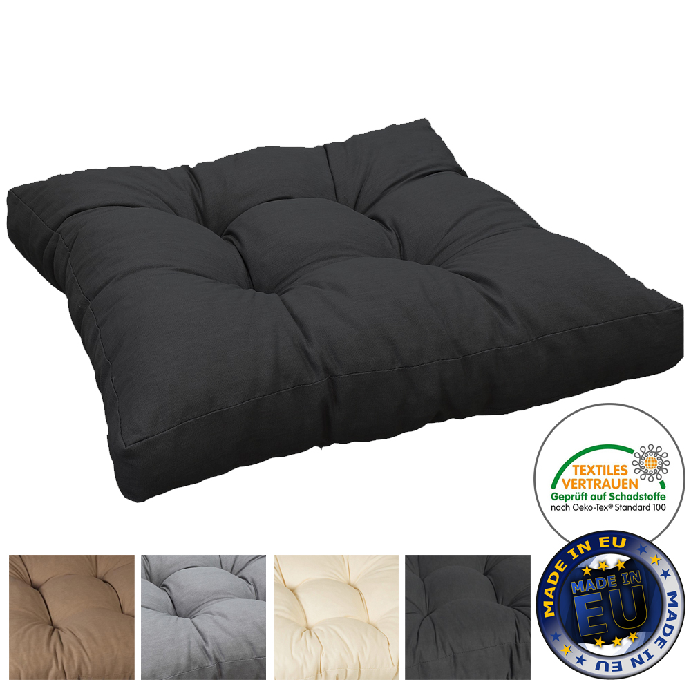 nxtbuy Loungekissen SmartLounge 50x50 cm Anthrazit Wasserabweisende