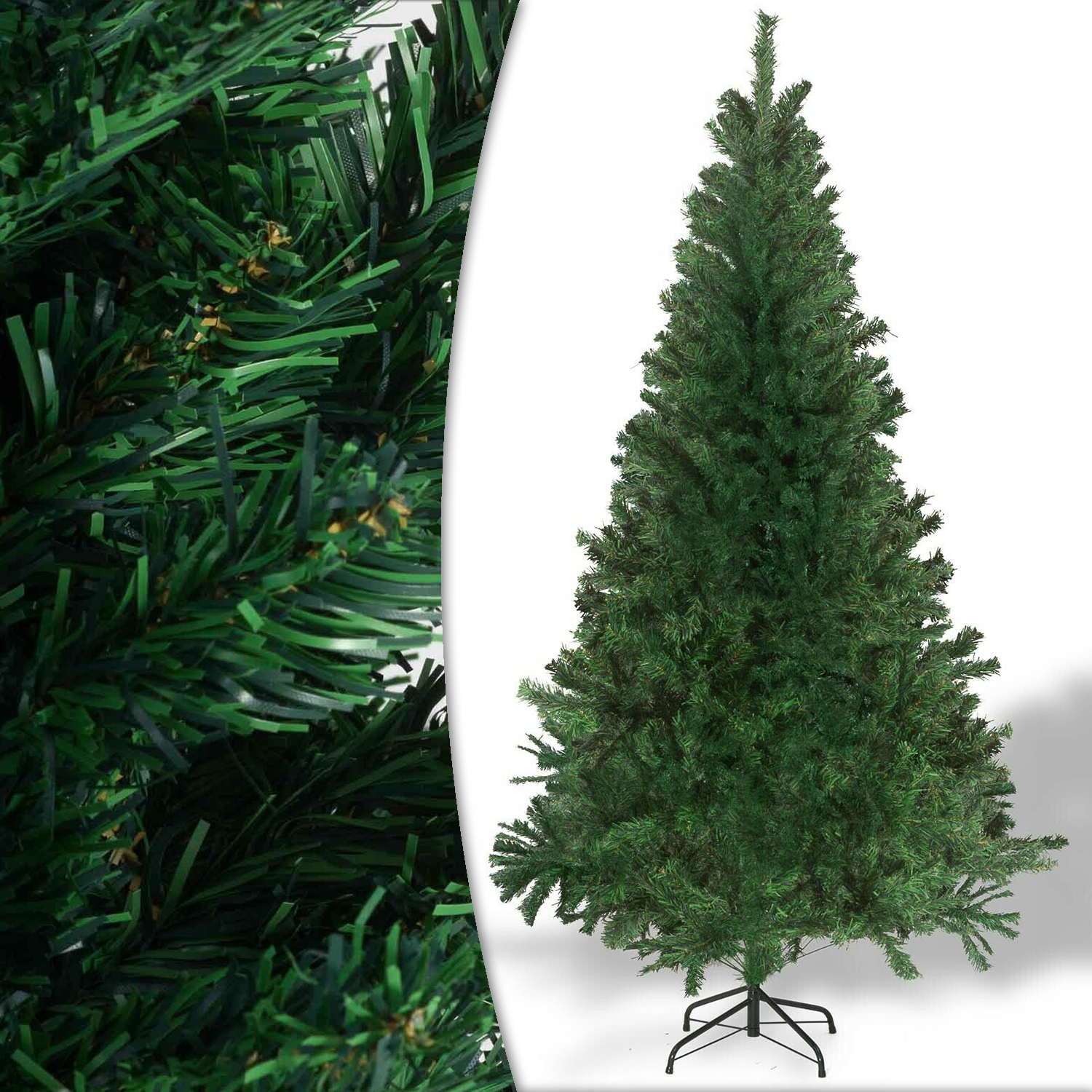 Knstlicher Weihnachtsbaum  PVC Tannenbaum inkl. Metallstnder   Christbaum  Gre whlbar | NYVI - Buy Smarter  E-Commerce aus Deutschland