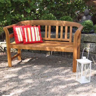 Batam Gartenbank 2er Bank 130x50x80cm teakfarben