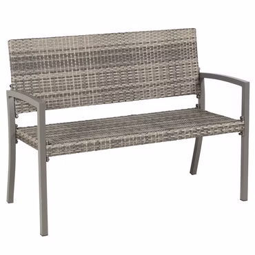 Dijon Gartenbank (anthrazit/grau meliert) 116x60x87cm