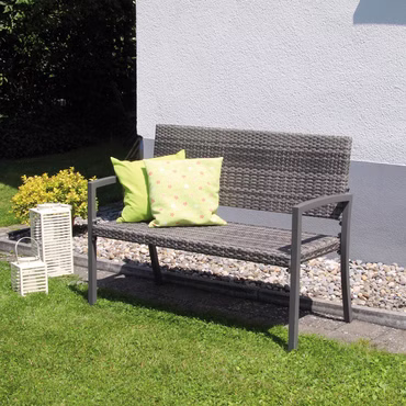 Dijon Gartenbank (anthrazit/grau meliert) 116x60x87cm