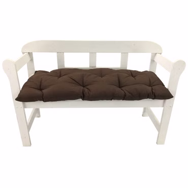 Bankauflage Ibiza - Polsterauflage für Gartenbänke Gemütlich & Langlebig, Farbe: Braun, Größe: 110 x 45 cm