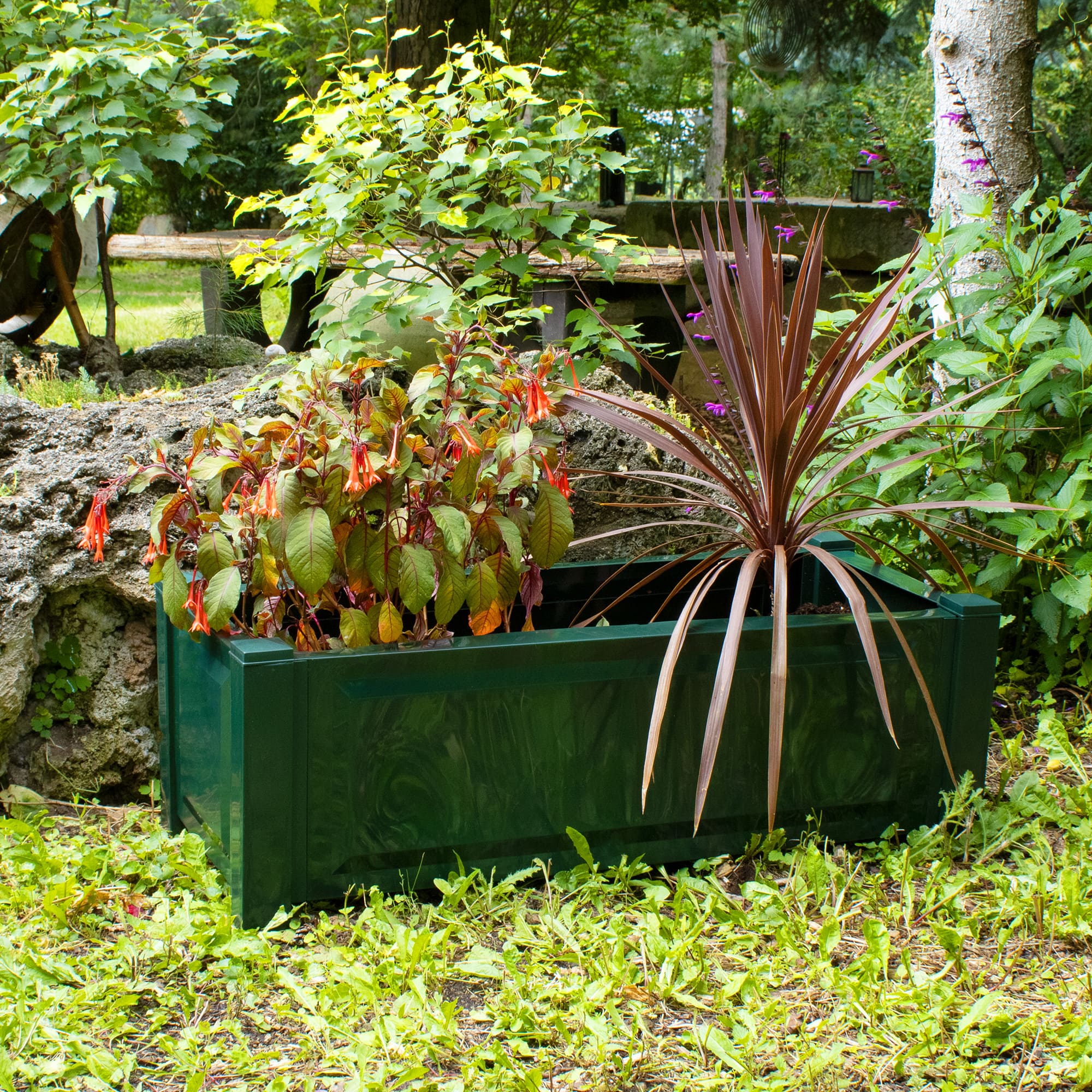 pflanztopf 55 cm Kunstpflanzen | Künstlicher Pflanztopf (Zink)- Aviva, 55 cm main image 0