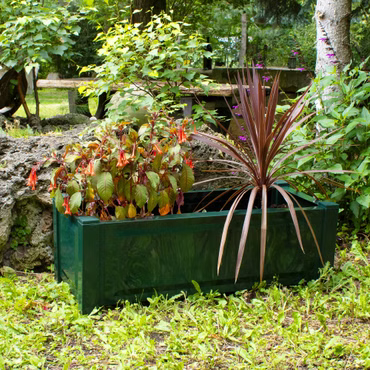 Pflanzkasten NYVIGreen 100x43x41 cm 110 Liter - Pflanzkübel aus wetterfestem & recyceltem Kunststoff, Farbe: Grün