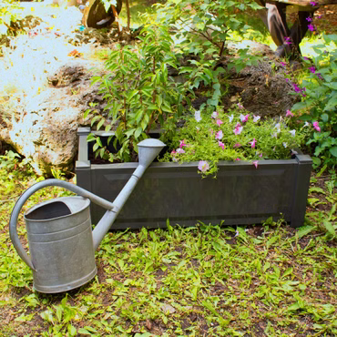 Pflanzkasten NYVIGreen 100x43x41 cm 110 Liter - Pflanzkübel aus wetterfestem & recyceltem Kunststoff, Farbe: Anthrazit