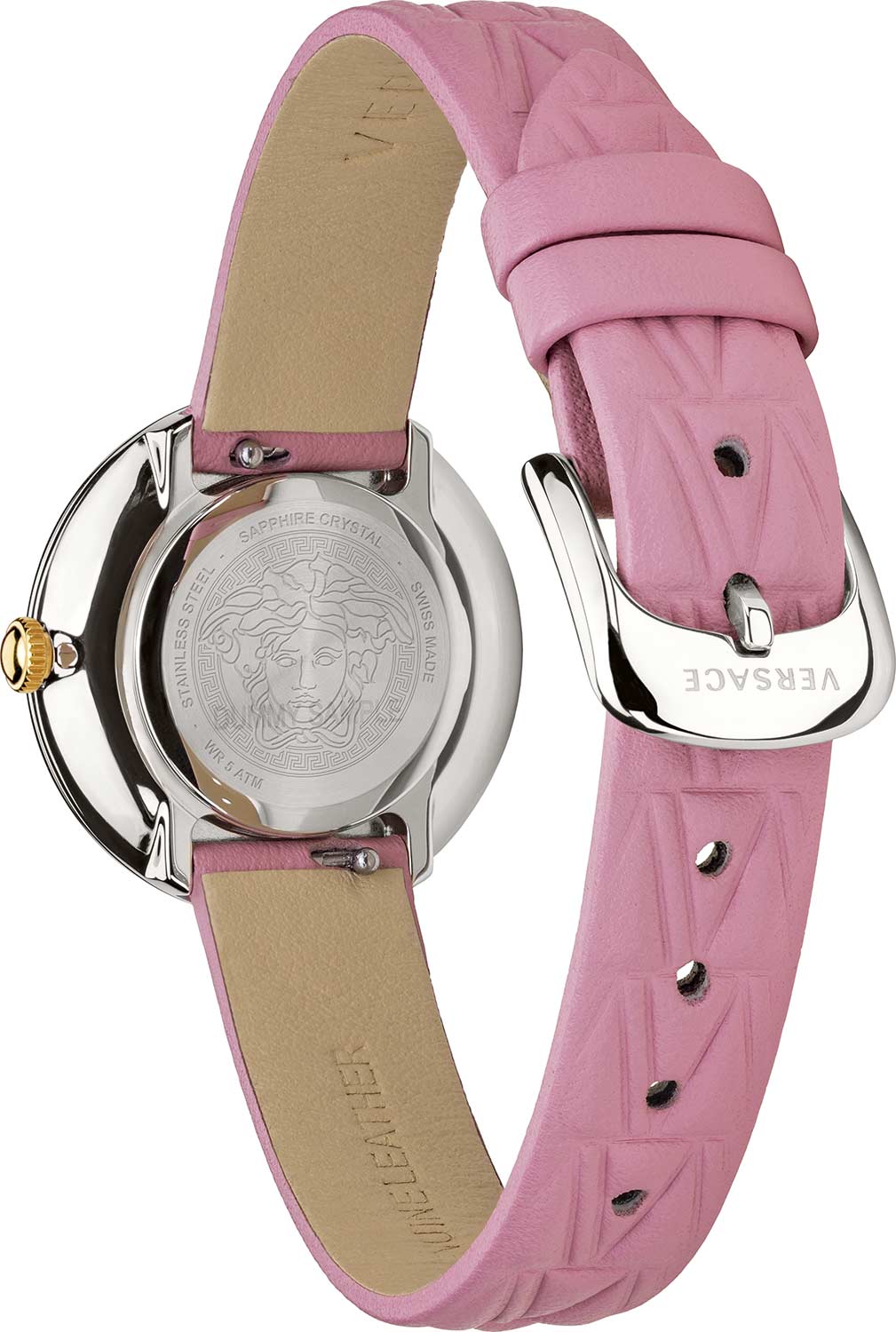 Versace VET301021 V-Virtus Small silver gold pink Leather