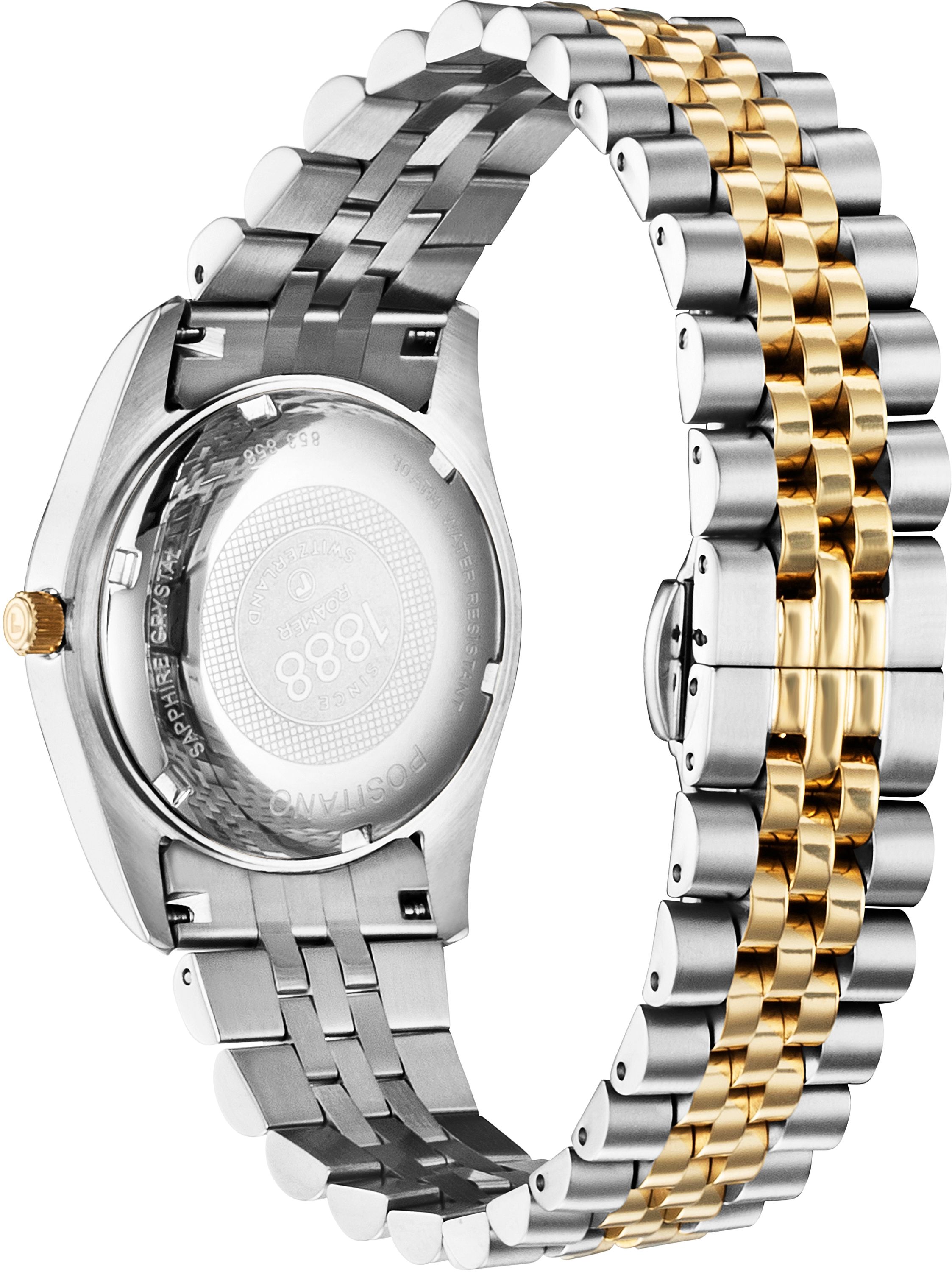 Roamer 853858 47 39 20 Positano gold silver Stainless Steel 