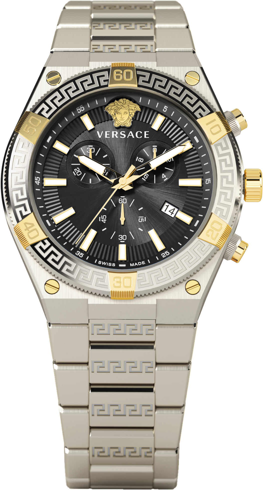 Versus Versace outlet Uhr Herren Armbanduhr Herrenuhr silber gold grau