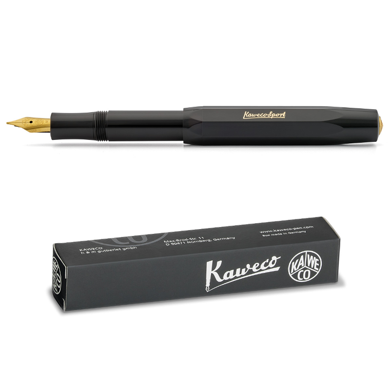 Kaweco Classic Sport Fountain Pen Black Ef & Clip Nostalgie Kaweco Classic Sport Fountain Pen Black Ef & Clip Nostalgie