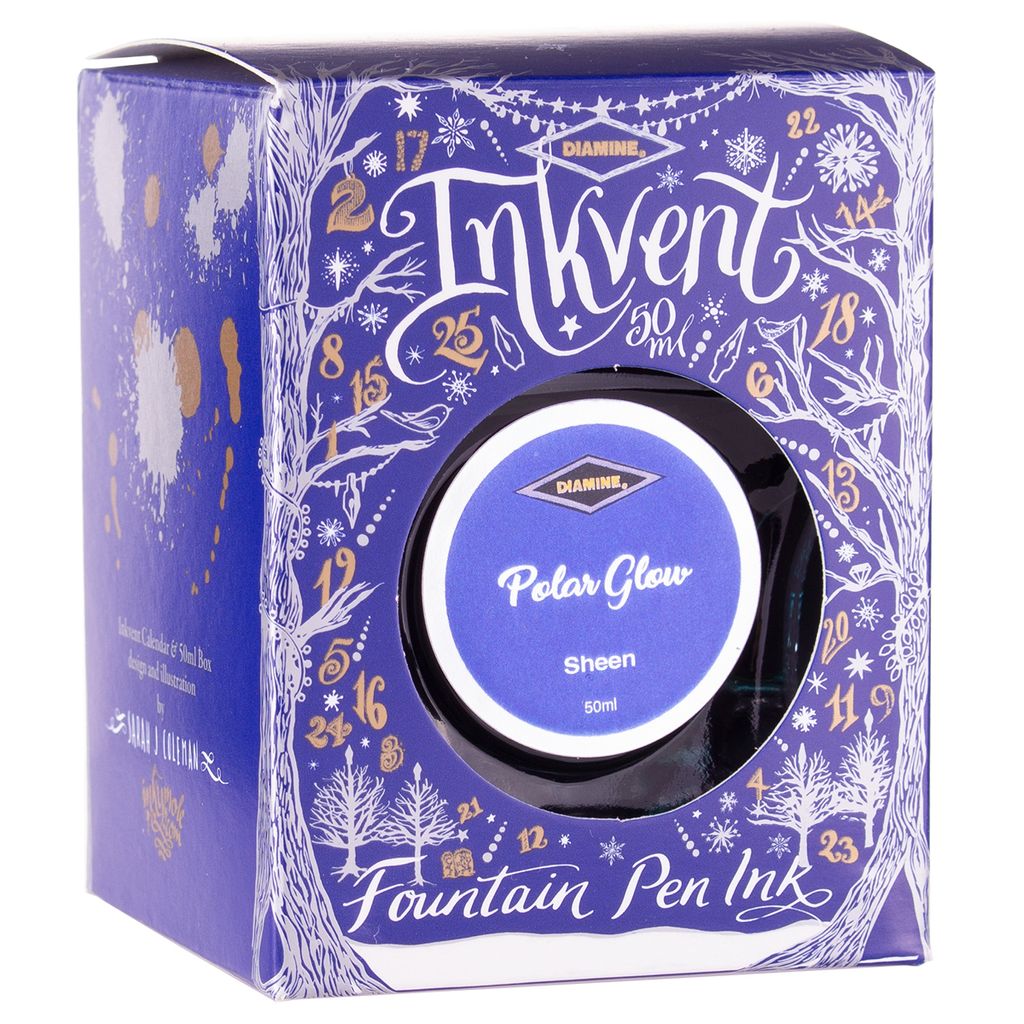Diamine Sheen Fountain Pen Ink, Polar Glow, 50ml, Inkvent eBay