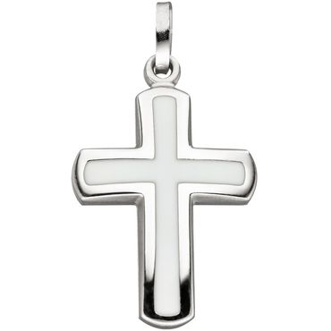 Anhänger Kreuz 925 Silber weiß Silberkreuz