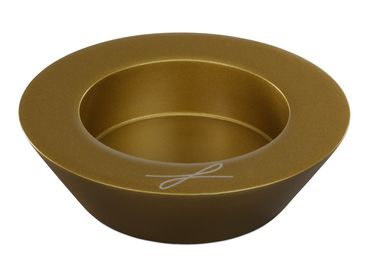 Kerzenhalter Aluminium goldfarben für Kerzen Ø 6 cm