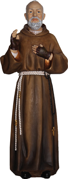 Heiligenfigur Pater Pio Padre Pio Handbemalt 30 Cm Pio Von Pietrelcina