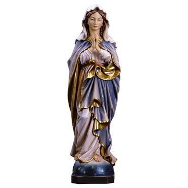 Madonna Immaculata betend Holzfigur geschnitzt