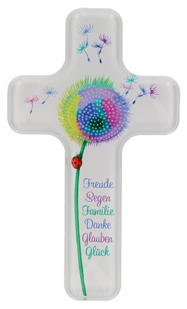 Kinderkreuz Freude Segen Familie Danke Acrylglas 18 cm