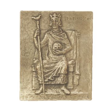 Heinrich Heiko Namenspatron-Bronzerelief (13 cm)