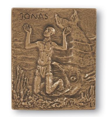 Jonas Namenspatron-Bronzerelief (13 cm)