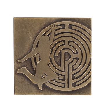 Bronzeplakette zur Konfirmation Labyrinth