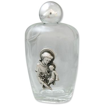 Weihwasser-Flaschen Glas Figur Heiliger Antonius 11 cm