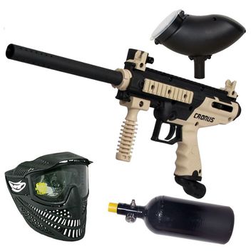 Tippmann Cronus Basic tan/black HP Paintball Set