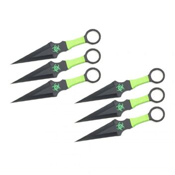 Kunai 6er Set - Wurfmesser - Zombi