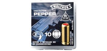 Walther Pepper Gas Cartridges 9 mm P.A.PV - 10 Stück