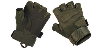 Tactical Fingerless Gloves "Protect" - olive - L