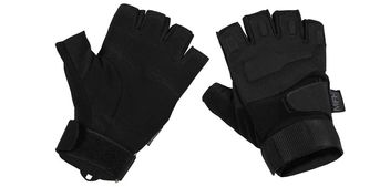 Tactical Halbfinger Handschuhe "Protect" - schwarz - M