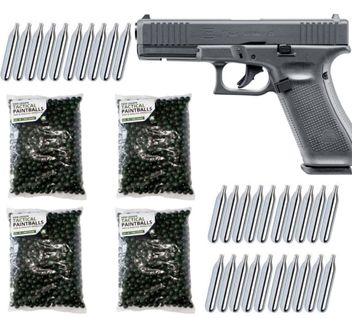 GLOCK 17 Gen5 T4E RAM Paintball Pistol cal.43 Home Defense Pistol incl. 2000 Paintballs cal.43 & 30x CO2 Capsules (12g)