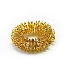 chi-enterprise Premium Massagering für die Finger | Anti Stress - Akupressur Ring - Antistress Ring | Akupressur Ring - Anxiety Ring | 1 Ring (Gold, groß)