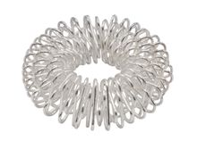 chi-enterprise Premium Massagering für die Finger | Anti Stress - Akupressur Ring - Antistress Ring | Akupressur Ring - Anxiety Ring | 1x Silber, klein