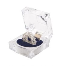 chi-enterprise Premium Massagering für die Finger | Anti Stress - Akupressur Ring - Antistress Ring | Akupressur Ring - Anxiety Ring | 1x Silber, groß mit Schatulle