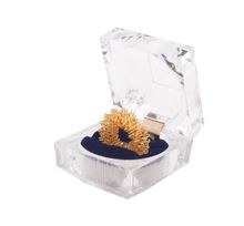 chi-enterprise Premium Massagering für die Finger | Anti Stress - Akupressur Ring - Antistress Ring | Akupressur Ring - Anxiety Ring | 1x gold, groß mit Schatulle