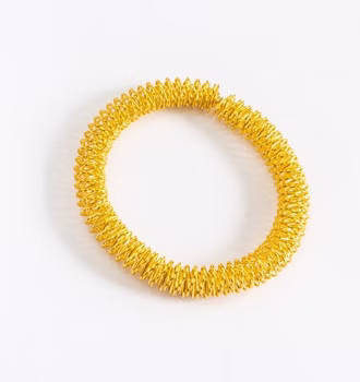 chi-enterprise Premium Massagering für's Handgelenk Anti Stress  - Akupressur Ring - Antistress Armband | Akupressur Armband - Anxiety Ring für Handgelenke | Stress Ring | Farbe: Gold