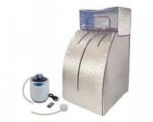 Portable Dampfsauna deluxe, Svedana mit Dampferzeuger 2 Liter, 1000 W, elektronisch geregelt, mit drahtloser Fernbedienung Versandrückläufer mit 2 Jahren Gewährleistung