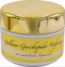Goldenes Gesichtspuder Nofretete mit natürlichen Pigmenten 50 ml