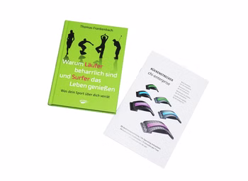 chi-enterprise Rückenstrecker (Grün) mit Buch Warum Läufer beharrlich sind und Surfer das Leben genießen, Was dein Sport über dich verrät von Thomas Frankenbach: