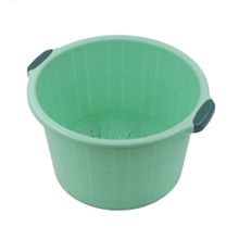 Wanne, Fußwanne für Fußbäder mit Massagenoppen mint-grün Durchmesser Boden 29 cm