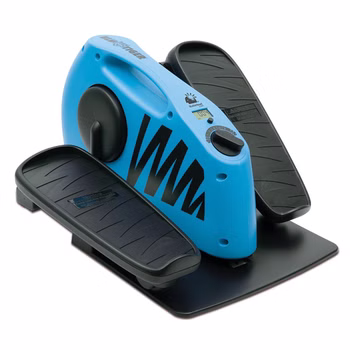 BluFit Tiger Mini-Paddel Heimtrainer, Stepper Pedaltrainer für Home Office und Heim-Fitness, Blau