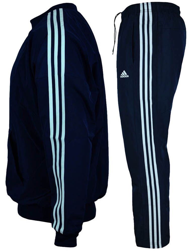 ADIDAS 3 STREIFEN Herren Trainingsanzug ESSENTIALS ClimaLite ADIDAS 3 STREIFEN Herren Trainingsanzug ESSENTIALS ClimaLite